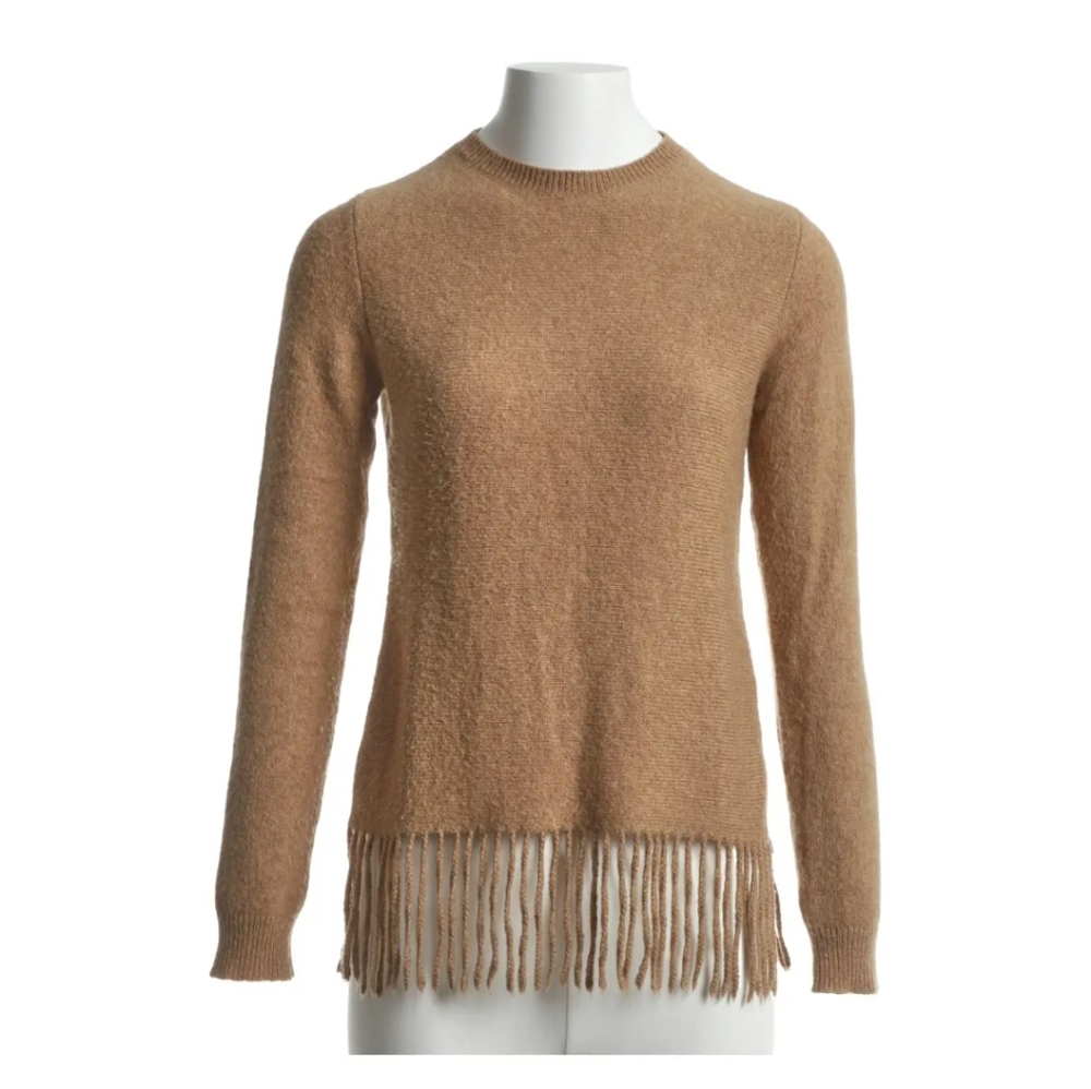 Max Mara Fringed Hem Sweater Size Medium - Picture 3 of 10